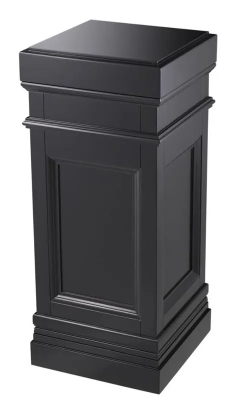 Preisknaller Casa Padrino Columna Negro 44 x 44 x H. 103 cm - Mesa Auxiliar de Lujo