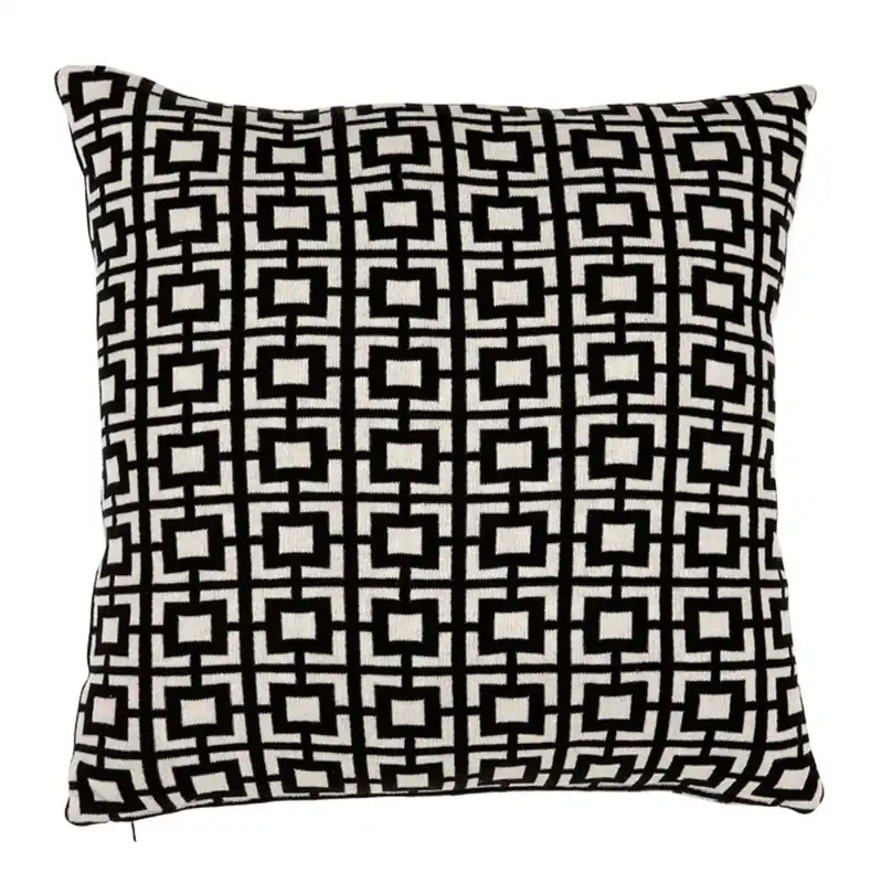 Preis Gesenkt Casa Padrino almohada de lujo 50 x H. 50 cm negro / blanco - accesorios de sala de estar