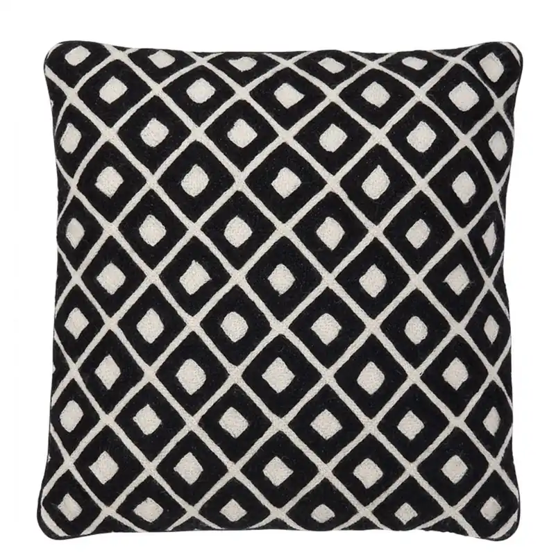 Casa Padrino almohada negro con patrón 50 x H. 50 cm - calidad de lujo Sichere Zahlung