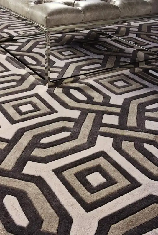 Beliebt Casa Padrino alfombra de diseño en lana de Nueva Zelanda 200 x 300 cm - lujo sala de alfombra
