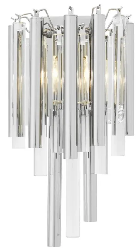 Casa Padrino lámpara de pared / de pared de lujo plata 23 x 14,5 x H. 42 cm - colección de restaurantes del hotel Schneller Versand