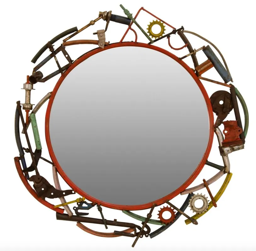 Sichere Zahlung Casa Padrino espejo de pared de diseño diámetro 83 cm - accesorios de salón de diseño