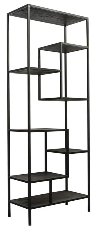 Top-Preis Casa Padrino estantería de diseño negro 80 x 40 x H. 210 cm - calidad de lujo