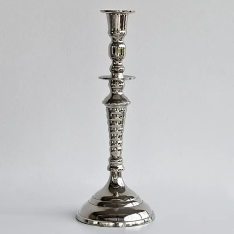 Abverkauf Casa Padrino candelabro de lujo plateado 15 x H. 37 cm - accesorios para el salón