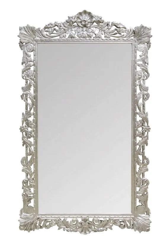 Casa Padrino espejo barroco plata 110 x H. 193 cm - Espejo de Pared de Estilo Antiguo Markenprodukt