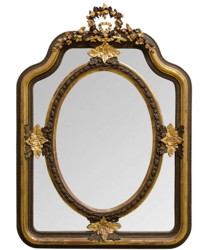 Schneller Versand Casa Padrino espejo barroco dorado 90 x H. 120 cm - Muebles Antiguos de la Sala de Estar