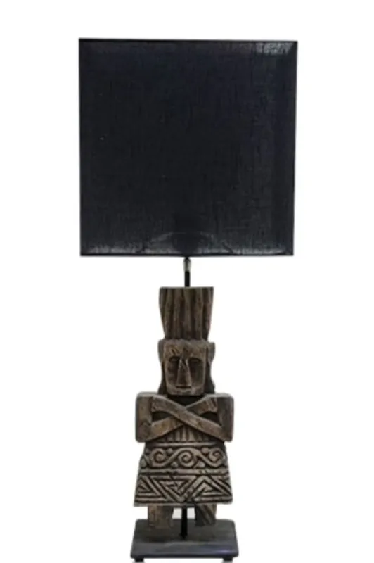 Casa Padrino lámpara de mesa de lujo con pantalla negra 30 x 15 x H. 74 cm - Edición Limitada Preisreduziert