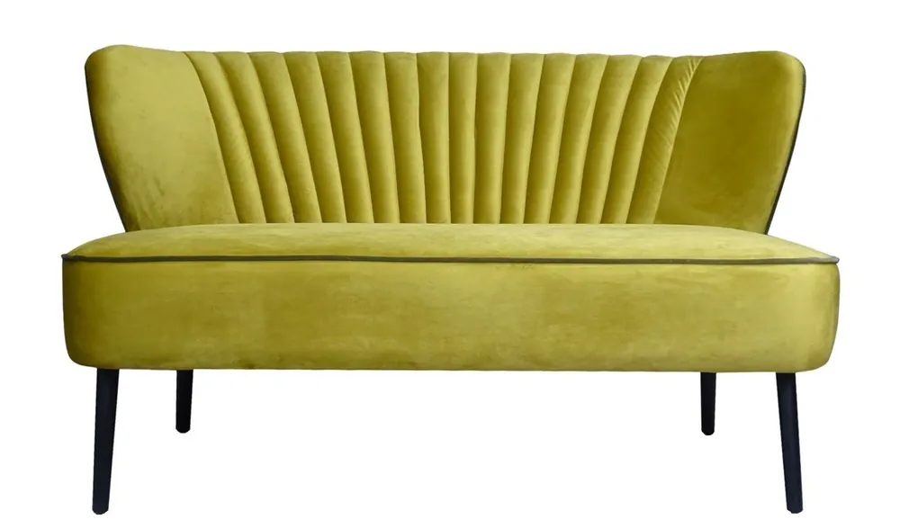 Saisonangebot Casa Padrino sofá de la sala de estar de lujo dorado 129 x 75 x H. 73,5 cm - Muebles de Diseño