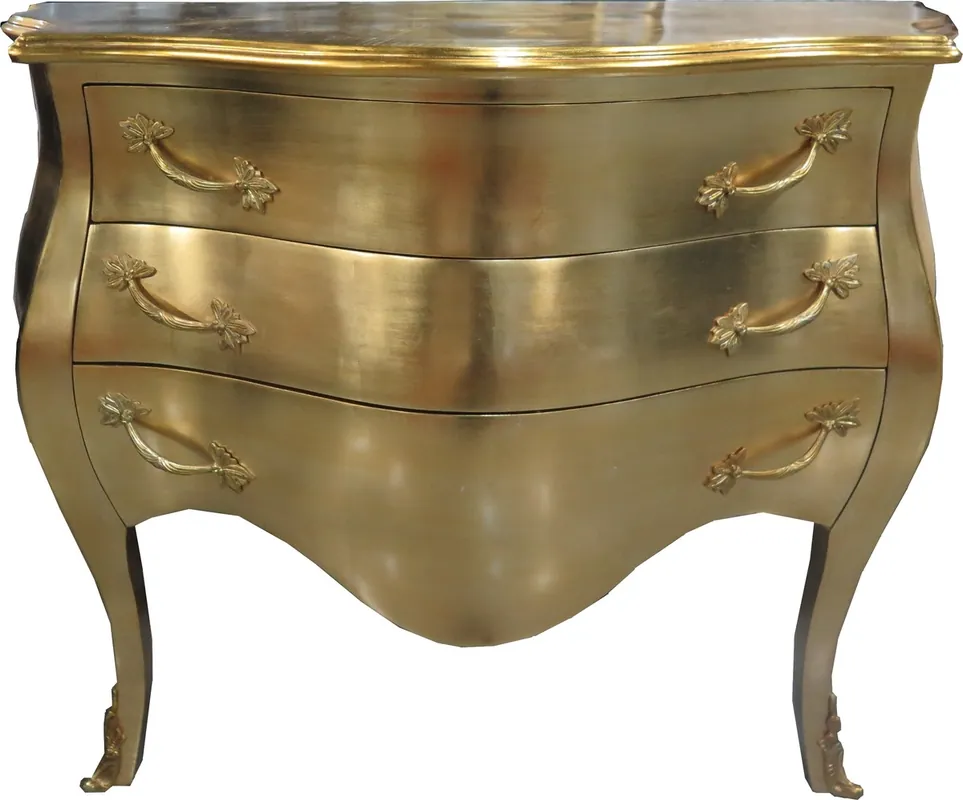 Casa Padrino Baroque Commode Gold 100 cm - Muebles de estilo antiguo - Dressers Drawers Cabinet Knallerangebot
