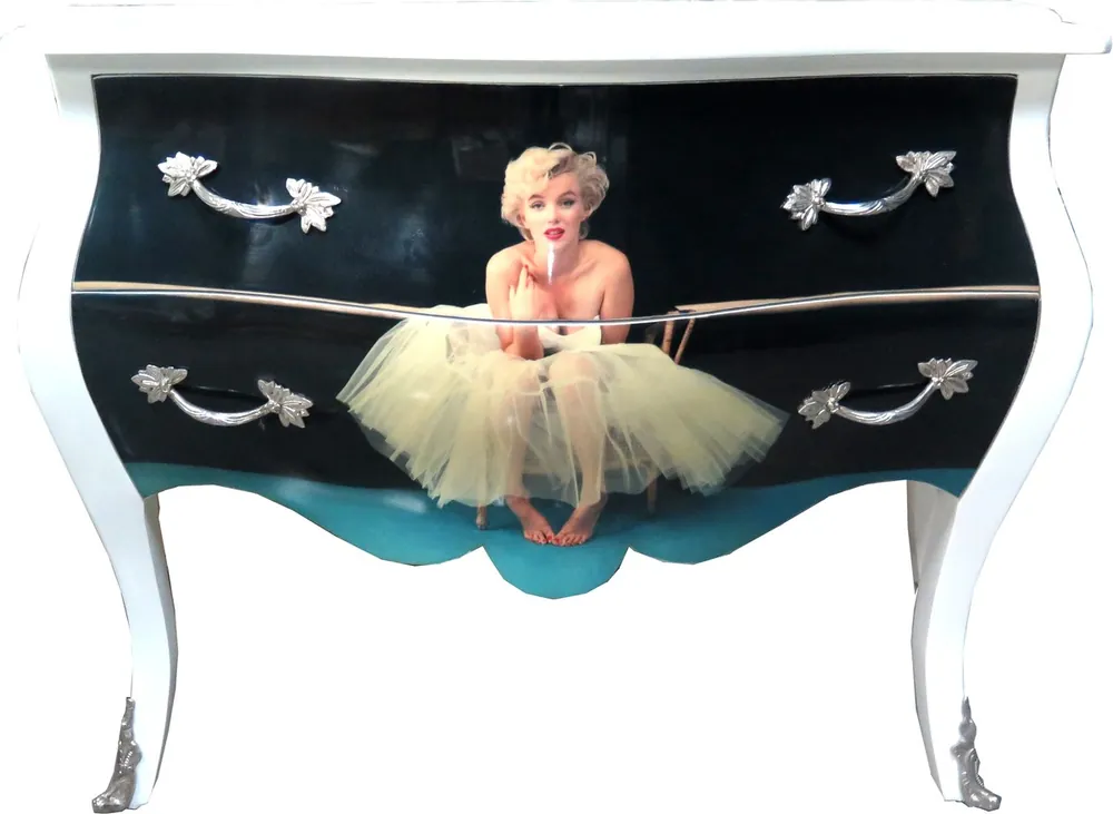 Super-Preis Cajonera barroca Casa Padrino Marilyn Monroe Mod2 120cm - Mueble aparador para muebles