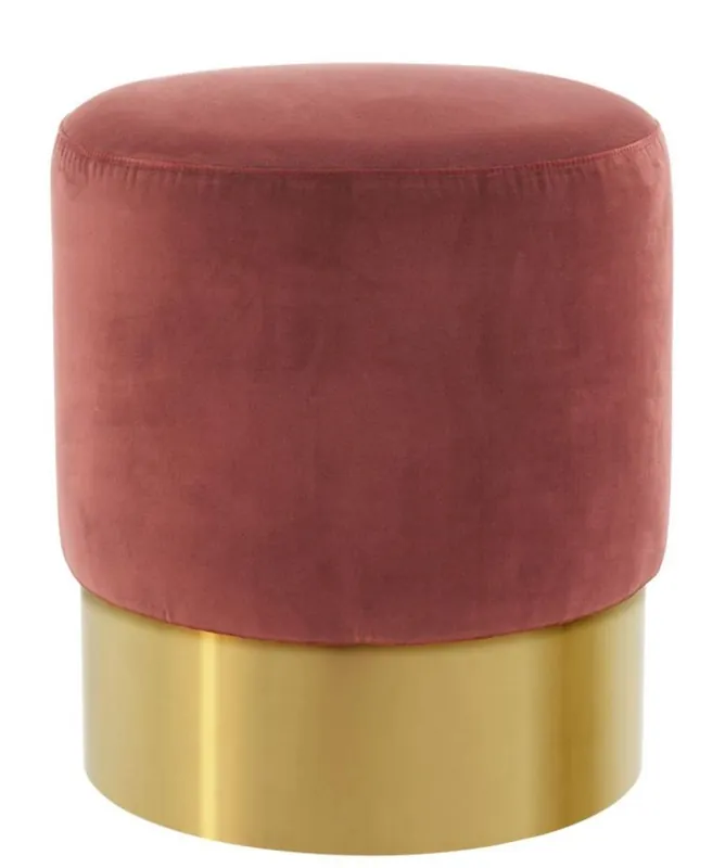 Casa Padrino taburete de lujo rojo / dorado 40 x H. 45 cm - Muebles Para Hoteles Sonderangebot