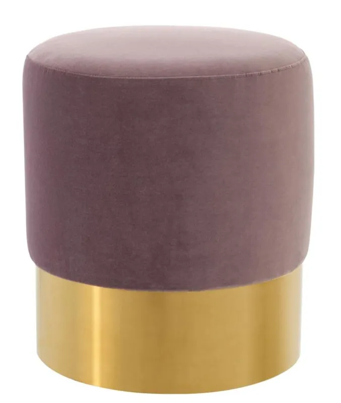 Casa Padrino taburete de lujo violeta / dorado 40 x H. 45 cm - Muebles Para Hoteles Jetzt Bestellen