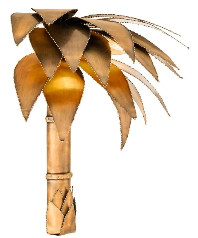 Knallerangebot Casa Padrino aplique de lujo en la palmera diseño 44 x 24 x H. 43 cm - Aplique de Diseño