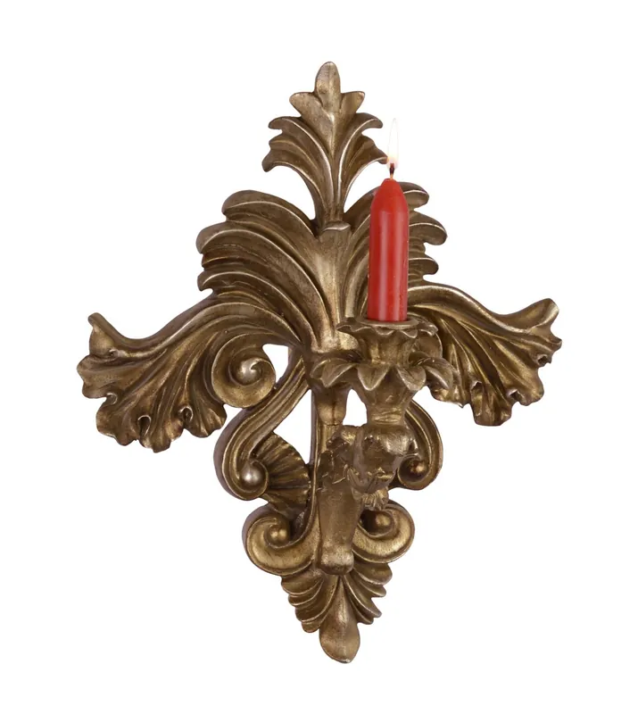 Jetzt Bestellen Oro antiguo B.29 x H.35.3 de la palmatoria de la pared de la casa Padrino de la pared - iluminación de la pared del aplique