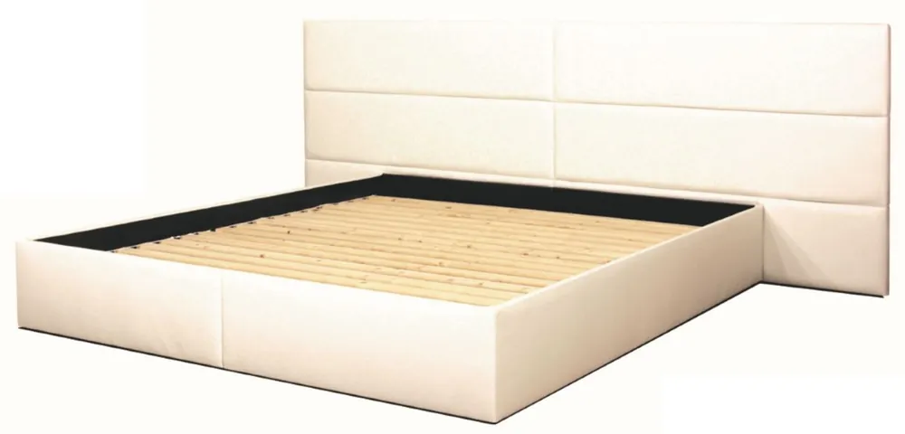 Casa Padrino cama de cuero genuino blanco - Muebles de Lujo Meistverkauft