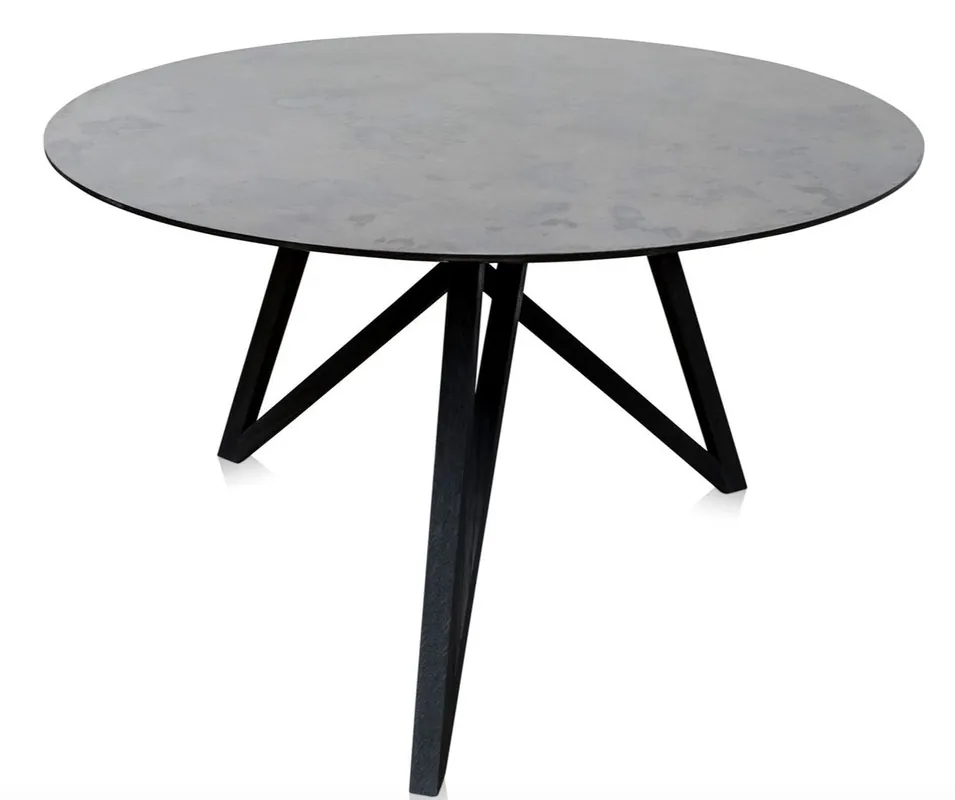 Beliebt Casa Padrino mesa de comedor de lujo con mesa revestida de mineral 120 x H. 76 cm - Muebles de Comedor de Diseño