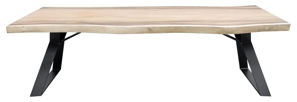 Saisonangebot Casa Padrino mesa de comedor de lujo natural / negro - Colección de Lujo