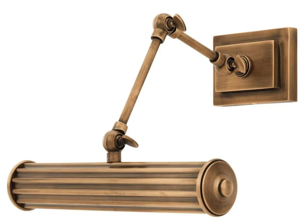 Garantierte Lieferung Casa Padrino aplique de pared de lujo latón antiguo 30 x 34 x H. 21 cm - Muebles Para Hoteles