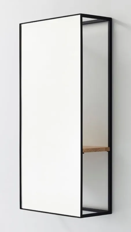 Zertifiziert Casa Padrino espejo de pared de lujo con estante 40 x 17 x H. 80 cm - Espejo de Diseño