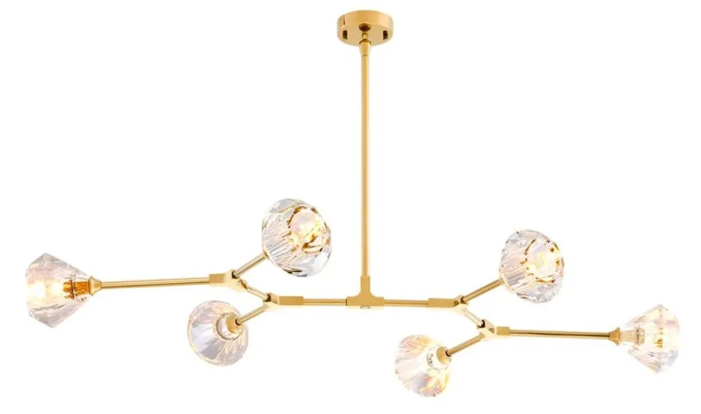 Casa Padrino araña de lujo oro 133 x 88 H. 14 cm - Muebles de Restaurante del Hotel Sichere Zahlung