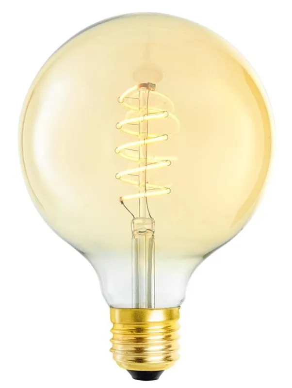 Echt Casa Padrino bombillas de lujo de 4 piezas oro Ø 12,5 x H. 17 cm - Calidad de Lujo