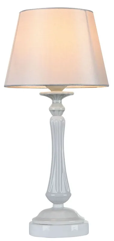 Sale Casa Padrino lámpara de mesa barroca blanco brillante Ø 23 x H. 48 cm - Muebles Art Nouveau