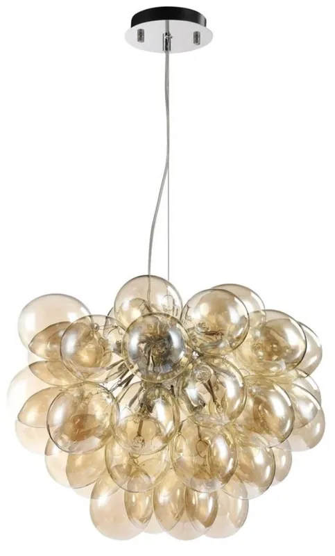 Sofort Bestellen Casa Padrino lámpara colgante de lujo en forma de uva coñac Ø 44-50 x H. 40 cm - Muebles de Diseño