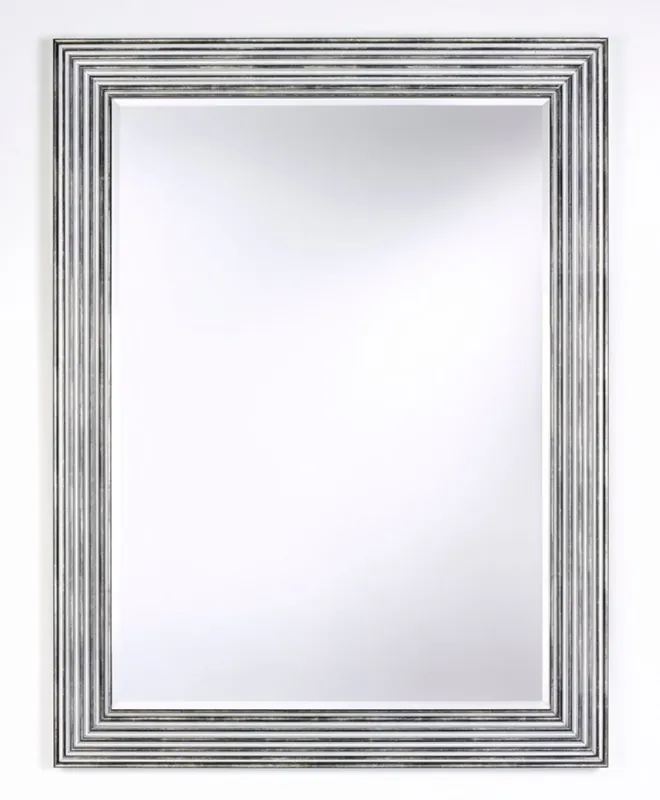 Billig Casa Padrino espejo de lujo de la sala plata / negro 93 x H. 122 cm - Accesorios para el Salón