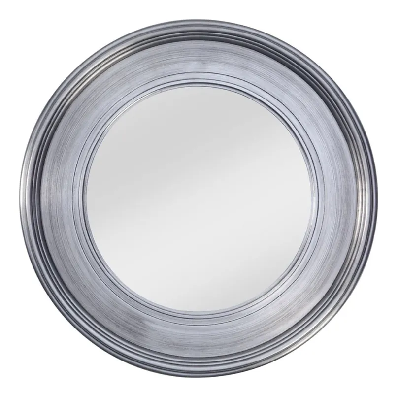 Preisreduziert Casa Padrino espejo de pared de sala de estar plata Ø 94 cm - Accesorios de Sala de Estar de Lujo