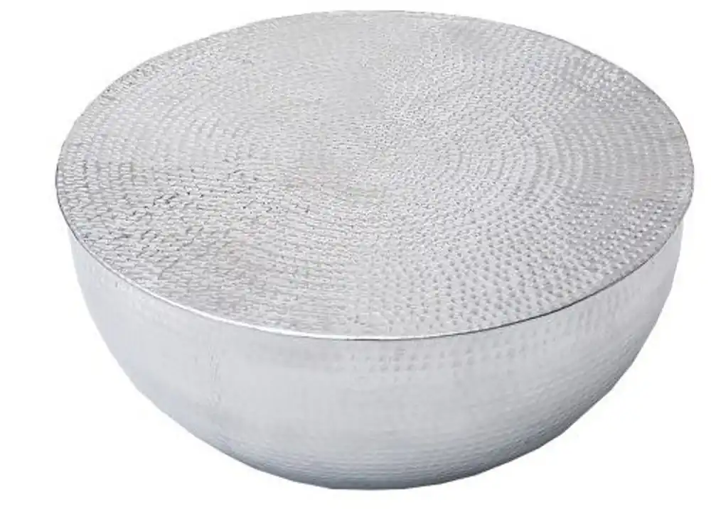 Jetzt Kaufen Mesa de centro de lujo Casa Padrino plata 68 cm aluminio - salón mesa salón - único