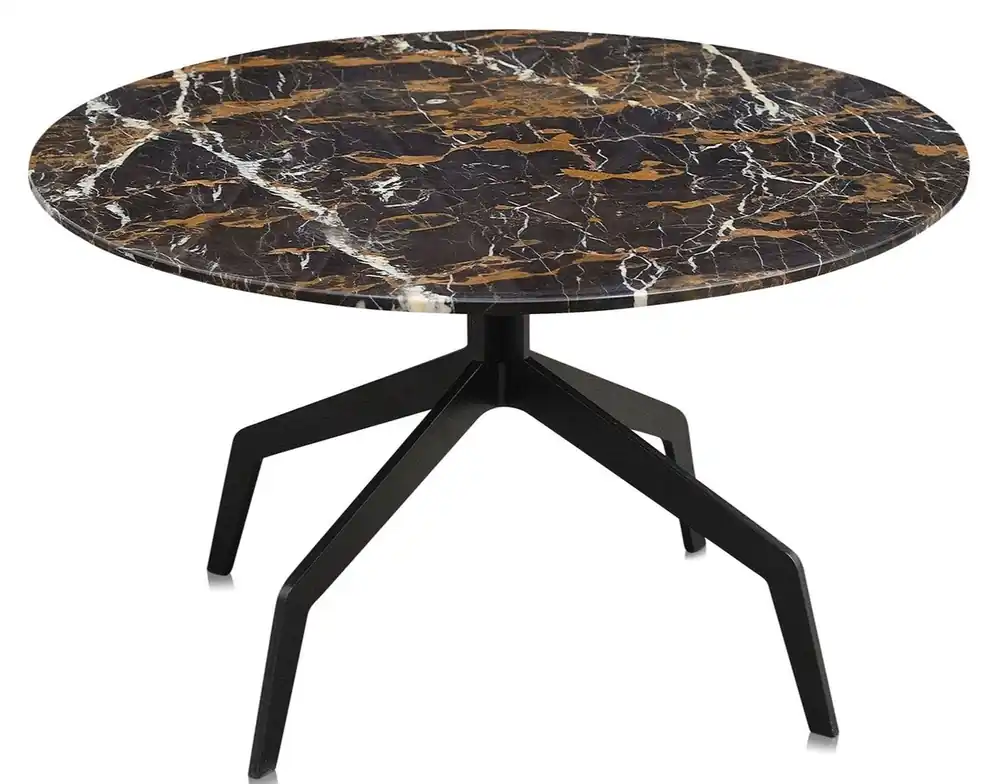Knallerangebot Casa Padrino mesa de centro de lujo negro Ø 70 x H. 40 cm - Muebles de Salón de Lujo