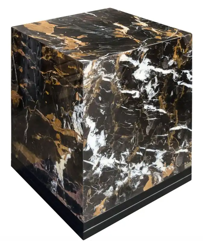 Preiswert Casa Padrino mesa auxiliar negro 40 x 40 x H. 50 cm - Deco de la Sala de Estar de Lujo