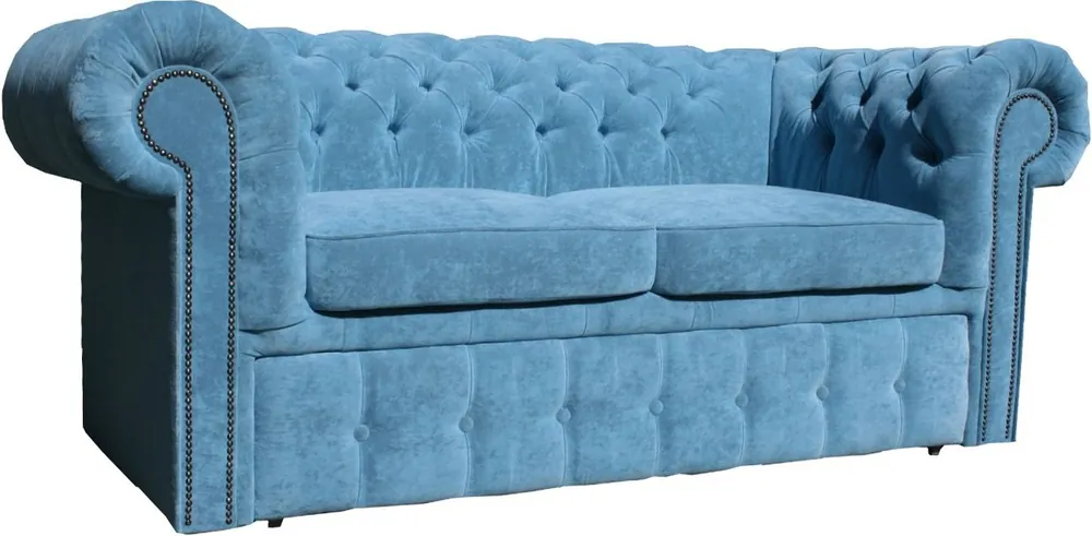 Begrenztes Angebot Casa Padrino sofá 2 plazas de cuero genuino naranja 180 x 100 x H. 78 cm - Sofá Cama Chesterfield de Lujo