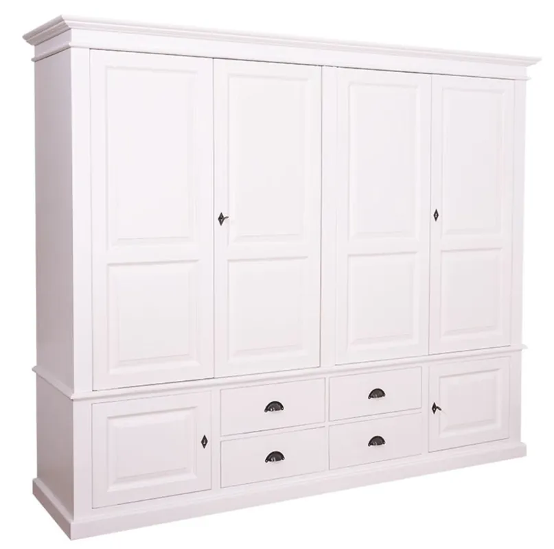 Beliebt Casa Padrino country style armario blanco 232 x 59 x H. 197 cm - Muebles de Dormitorio de Estilo Country