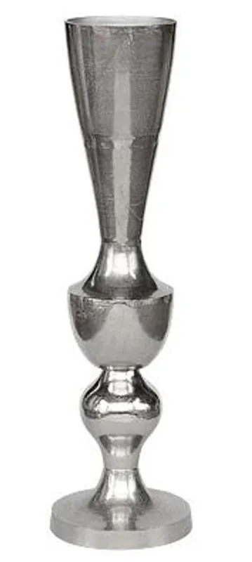 Preiswert Casa Padrino Florero antiguo de estilo Plata de aluminio - Decoración del hotel - Macetero barroco - Mod. 1 H. 107 cm