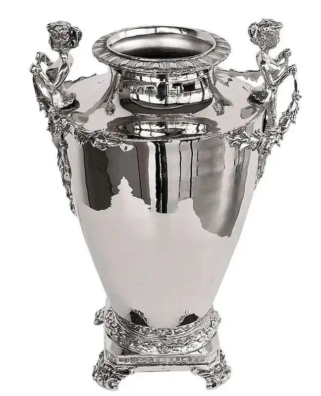 Florero de lujo Casa Padrino Ángel Plata 28 cm - 28 cm - Alt. 39 cm - Decoración del hotel - Recipiente de flores de lujo Top-Angebot