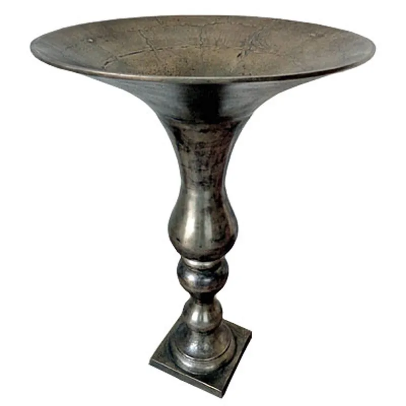 Mega-Angebot Jarrón de estilo antiguo Casa Padrino Aluminio D. 60 cm H. 88 cm - Decoración del hotel - Macetero barroco