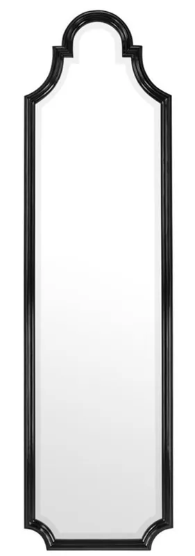 Casa Padrino espejo / espejo de pared de lujo negro 55 x H. 200 cm - Edición Limitada Must-Have