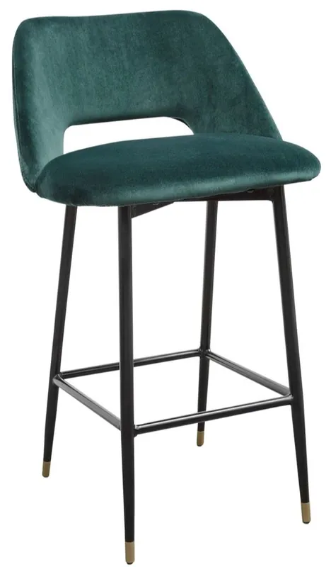 Casa Padrino silla de bar de lujo verde / negro 55 x 58 x H. 97 cm - Muebles Bar de Lujo Meistverkauft