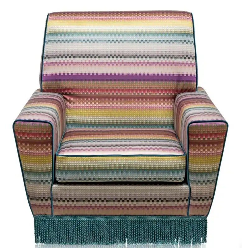 Nur Für Kurze Zeit Casa Padrino sillón de lujo multicolor 80 x 85 x H. 80 cm - Muebles de Salón