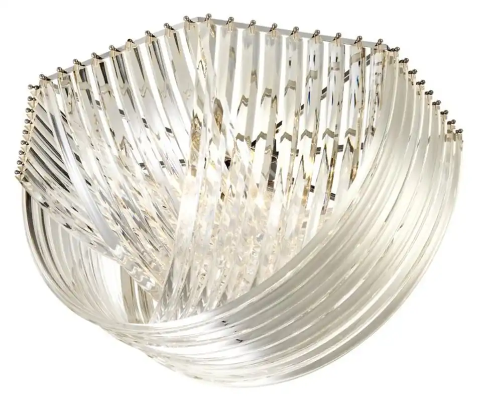 Casa Padrino lámpara de techo de lujo plata Ø 90 x H. 45 cm - Muebles de Lujo Must-Have