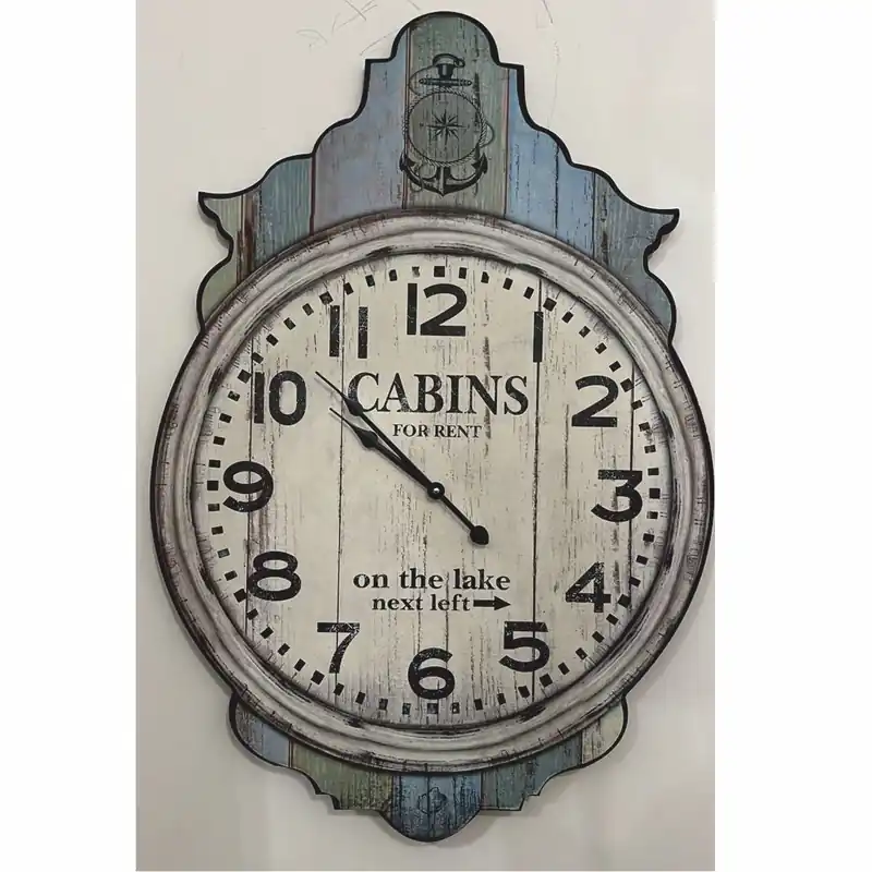 Casa Padrino reloj de pared de diseño retro gris antiguo A. 76 cm - Decoración de pared Preis Gesenkt