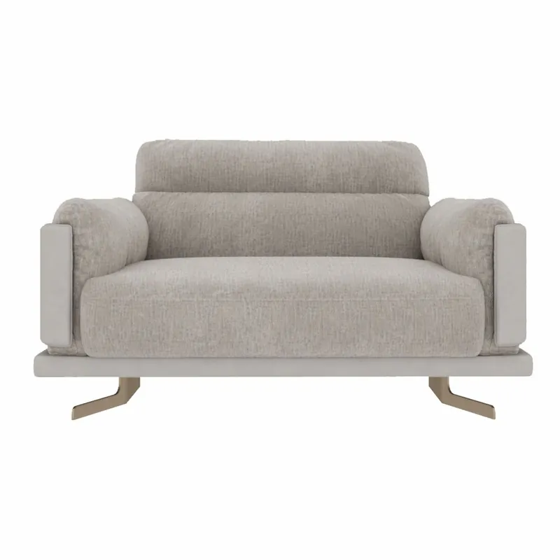 Casa Padrino sillón de lujo gris / latón 130 x 103 x A. 80 cm - Muebles de lujo Garantierte Lieferung