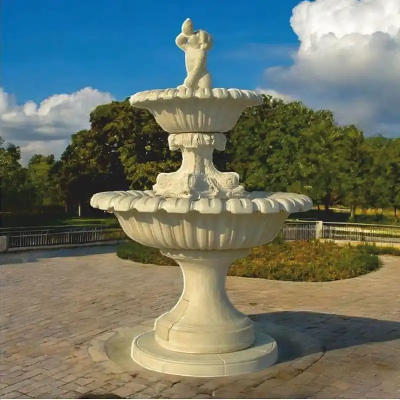 Casa Padrino fuente barroco gris Ø 153 x A. 236 cm - Magnífica fuente de jardín Neu