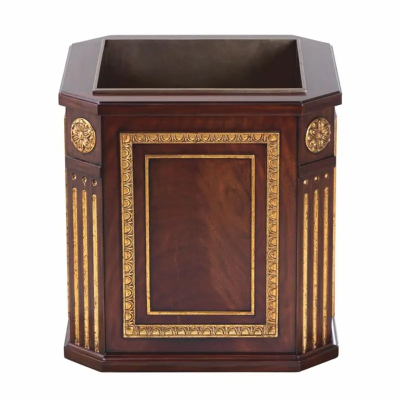 Casa Padrino maceta barroco de lujo marrón oscuro / oro antiguo 60 cm - Accesorios decorativos barrocos Super-Preis