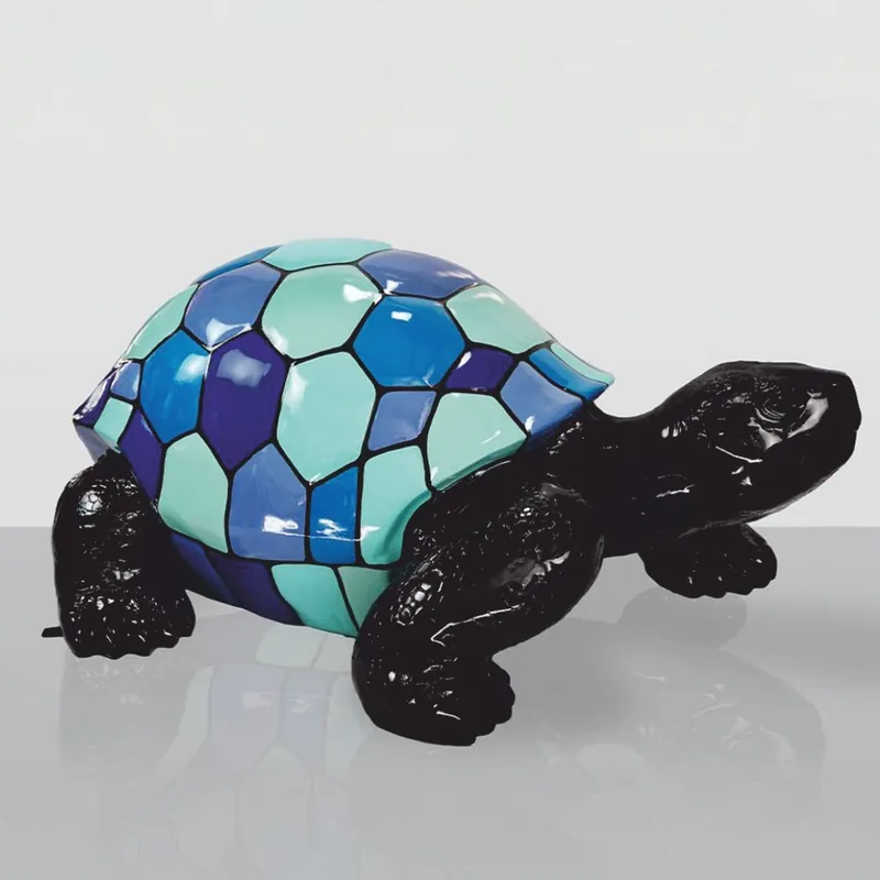 Beliebt Casa Padrino escultura decorativa XXL tortuga negro / azul / verde menta 196 cm - Figura decorativa