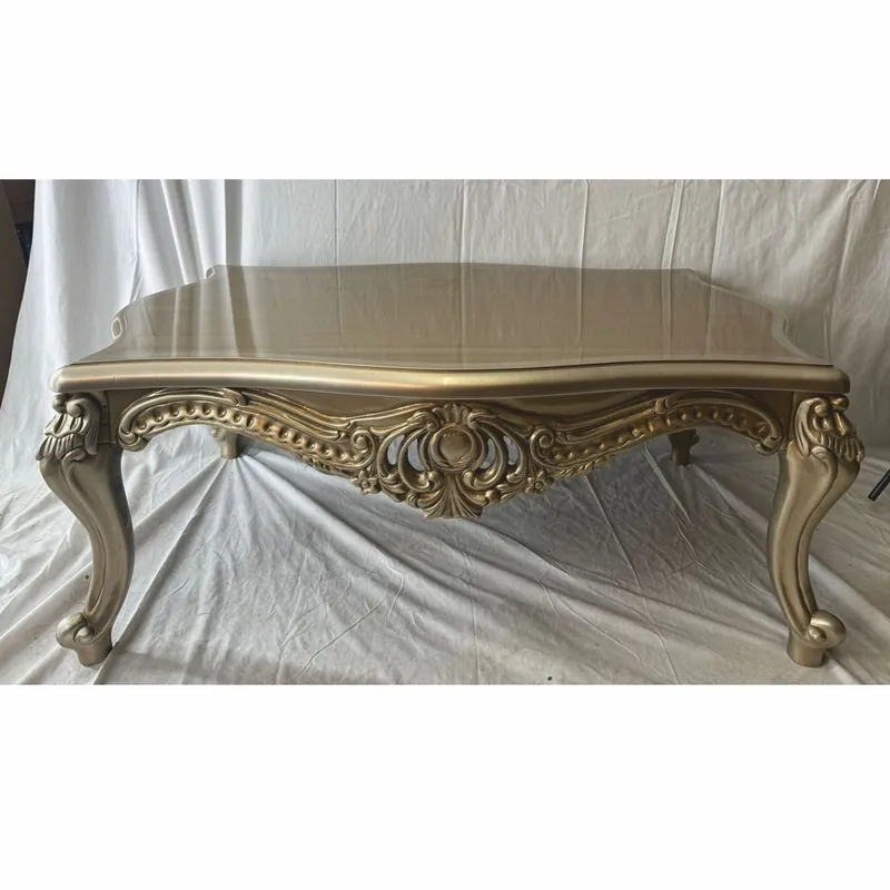 Casa Padrino mesa de centro barroco de lujo plata / oro - Muebles de salón de estilo barroco Beliebt