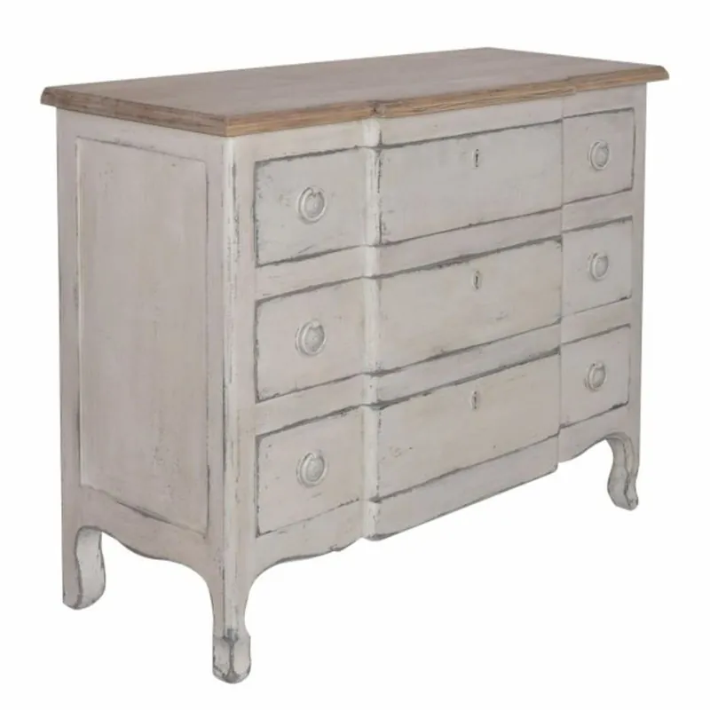 Casa Padrino cómoda de estilo campestre con 3 cajones gris antiguo / marrón 100 cm - Muebles de estilo campestre Must-Have
