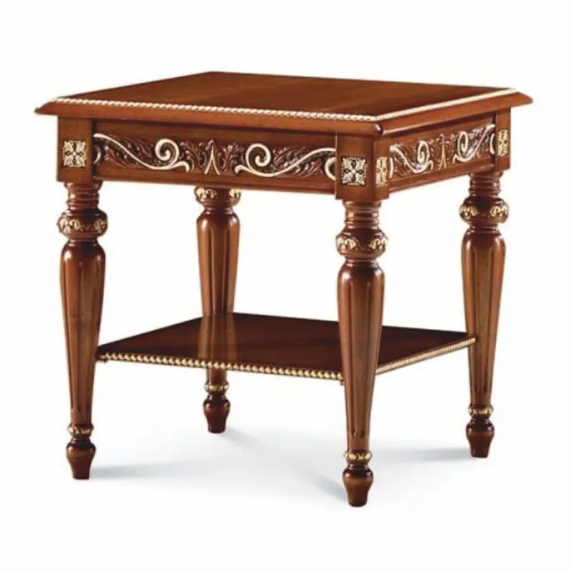 Must-Have Casa Padrino mesa auxiliar barroco de lujo marrón oscuro / oro A. 60 cm - Muebles Barrocos - Hecho en Italia