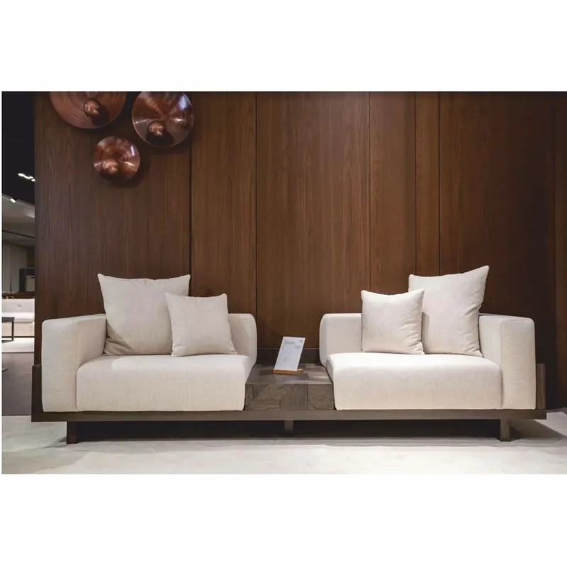 Wochenendangebot Casa Padrino sofá de lujo crema / marrón oscuro 260 cm - Muebles de salón y hotel